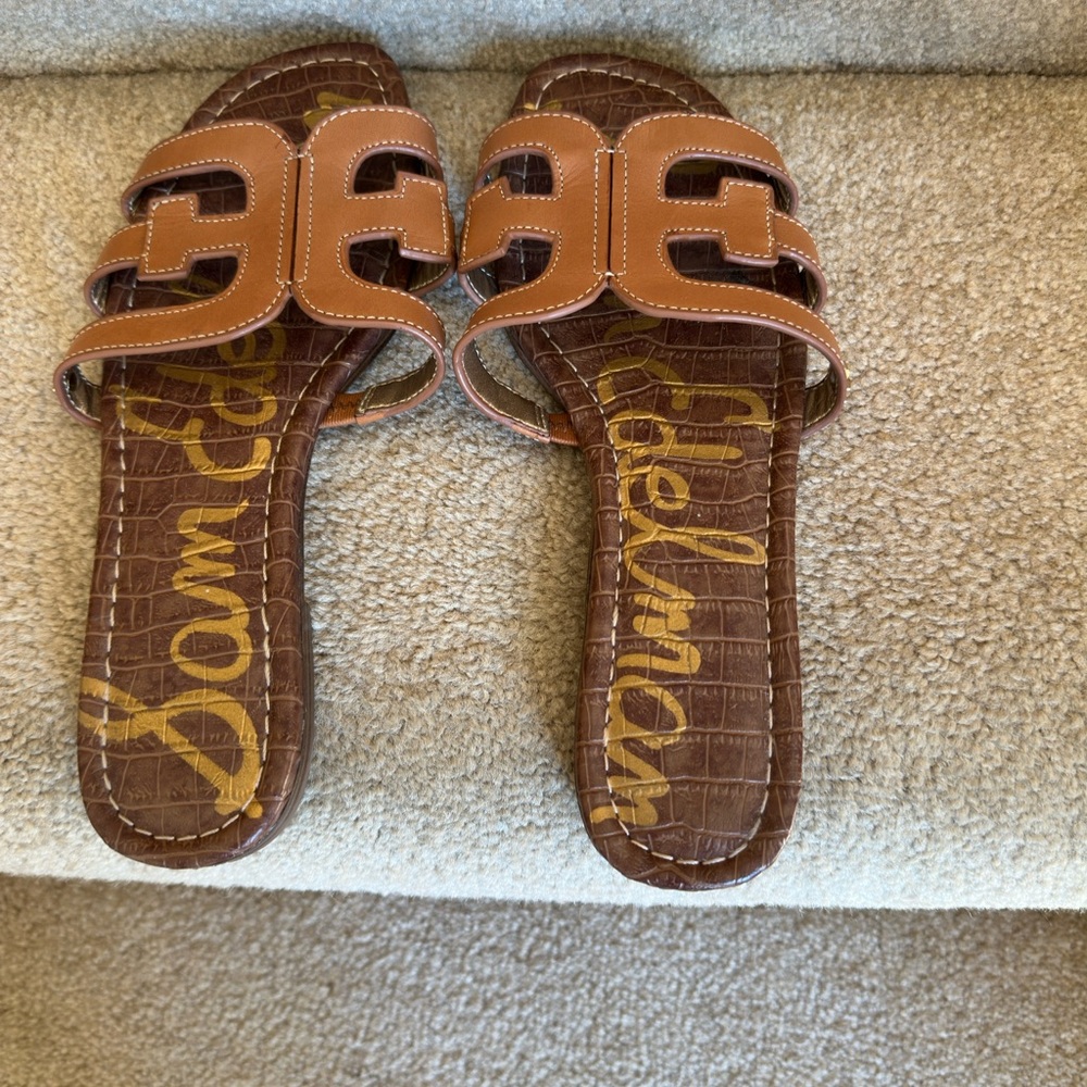 Sam Edelman Tan Slide Sandals